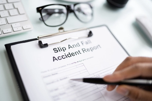 Accident Report for a Slip and Fall at a Business