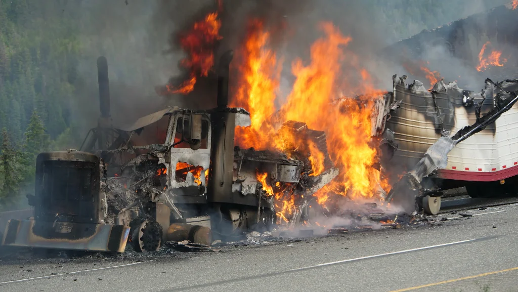 Fatal truck collision on interstate in Florida