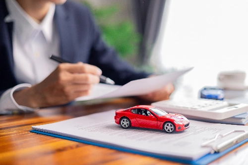 Florida Uninsured Motorist Coverage Insurance Policy on Desk
