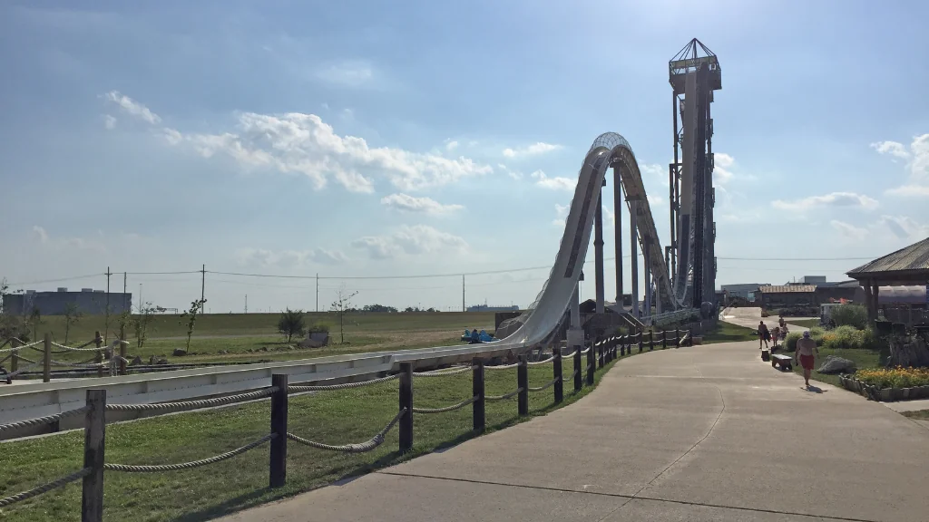 Verruckt water slide at Schlitterbahn water park in Kansas