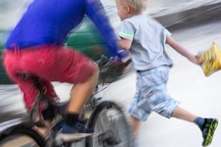 Bicycle accident with pedestrian in Orlando, Florida