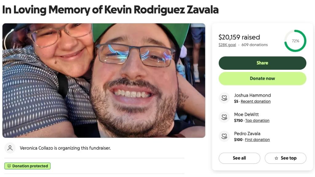 Kevin Rodriguez Zavala GoFundMe