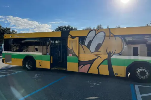 Picture of Disney Bus taken by accident attorney at Spetsas Buist