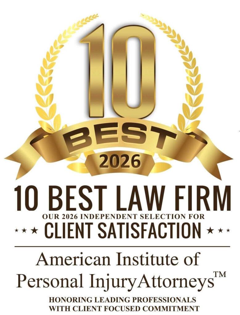 10 Best Law Firms by Client Satisfaction from the American Institute of Personal Injury Attorneys